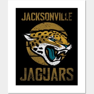 Jackson Retro Gold Jaguars Posters and Art